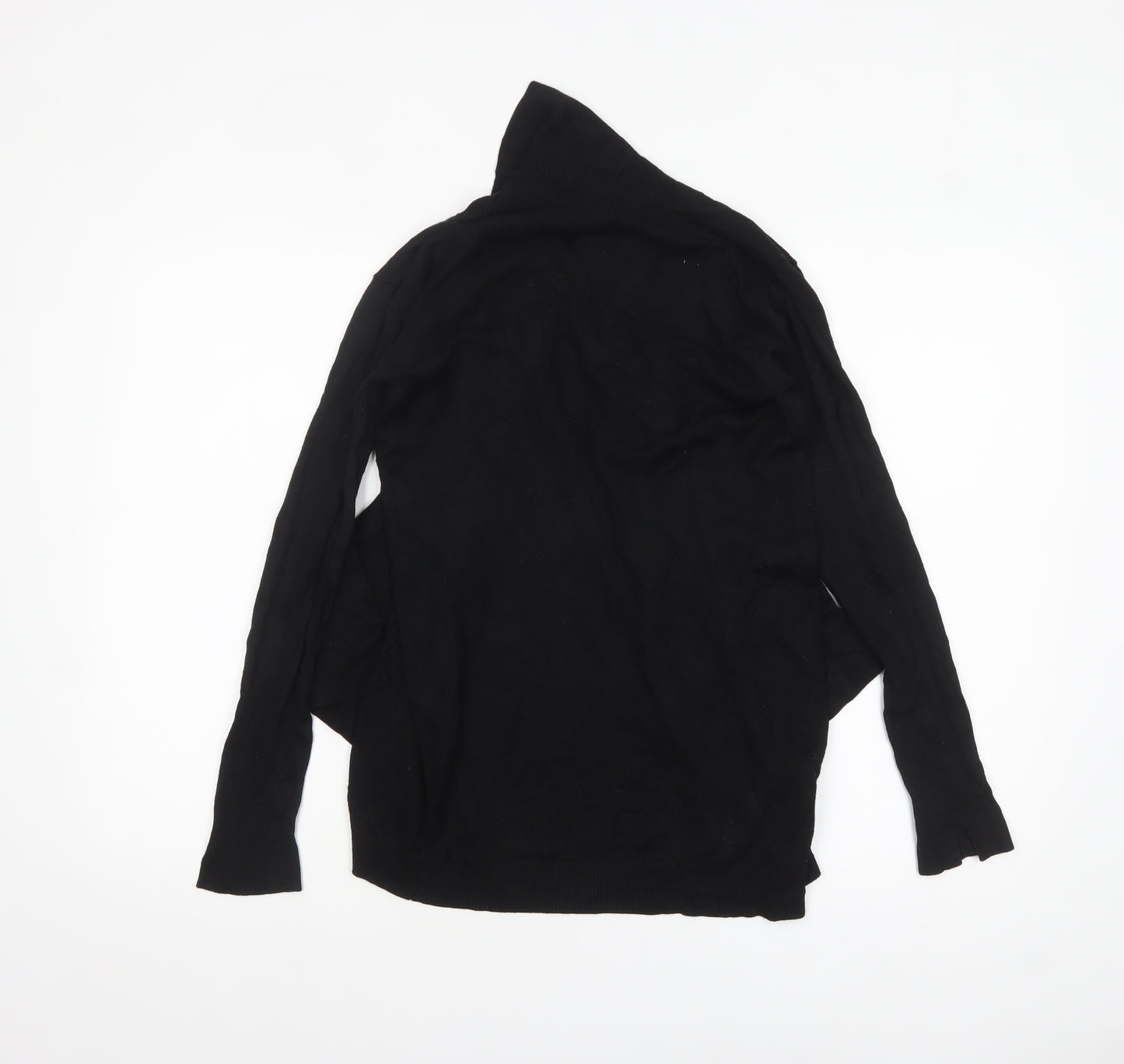 Mango Women's Black Knit Open Cardigan Size 8