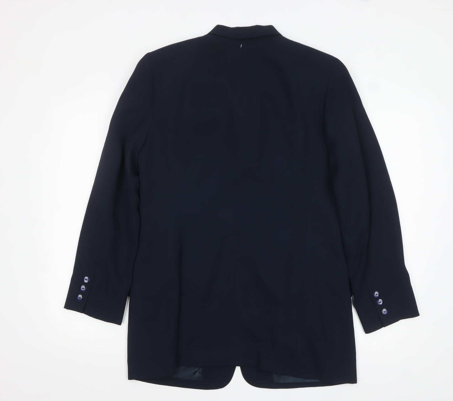 Liz Claiborne Women Navy Blue Single-Breasted Blazer Size 12