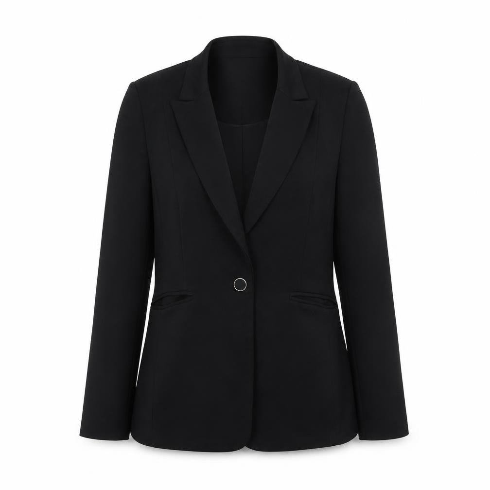 Very Women’s Black Single-Breasted Blazer UK 12 Classic Fit
