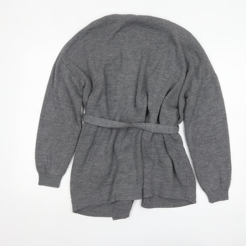 Urban Bliss Women's Grey Knit Belted Cardigan UK 10