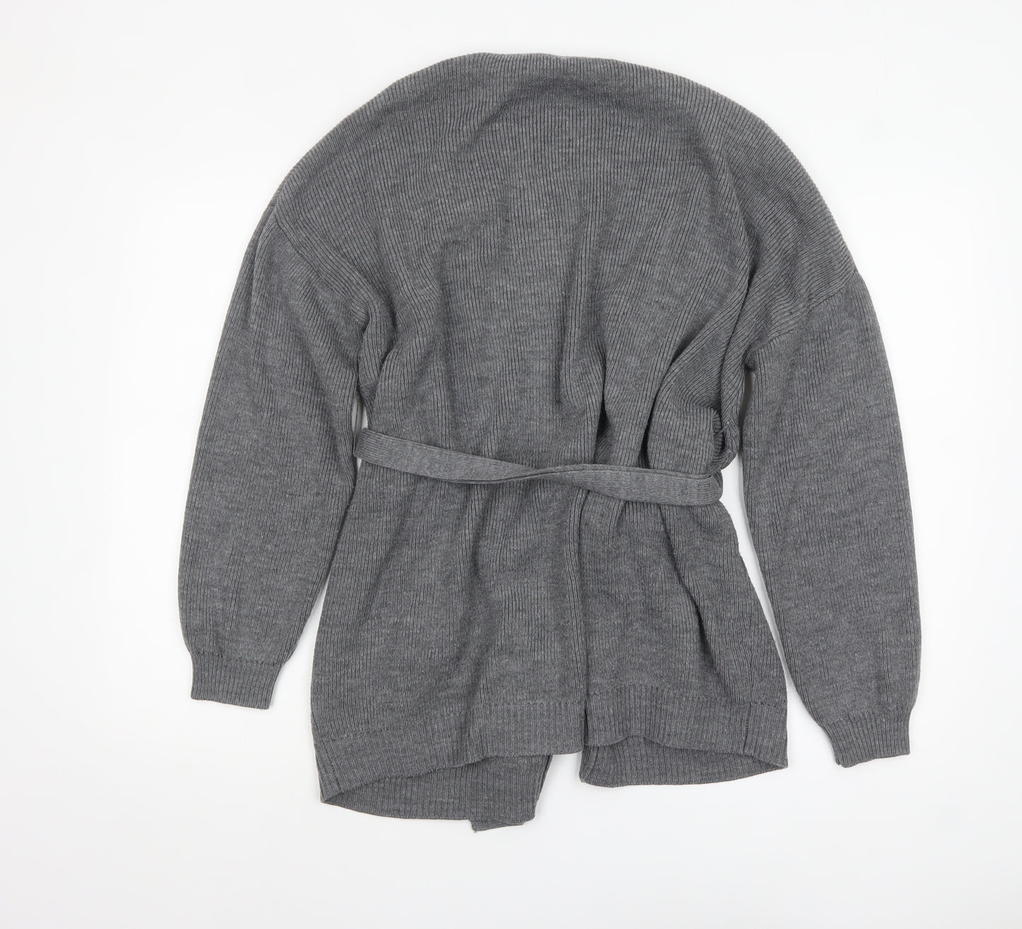 Urban Bliss Women's Grey Knit Belted Cardigan UK 10