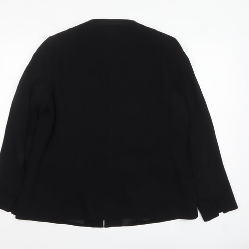 Chesca Women's Black Size 16 Zip-Up Lined Jacket