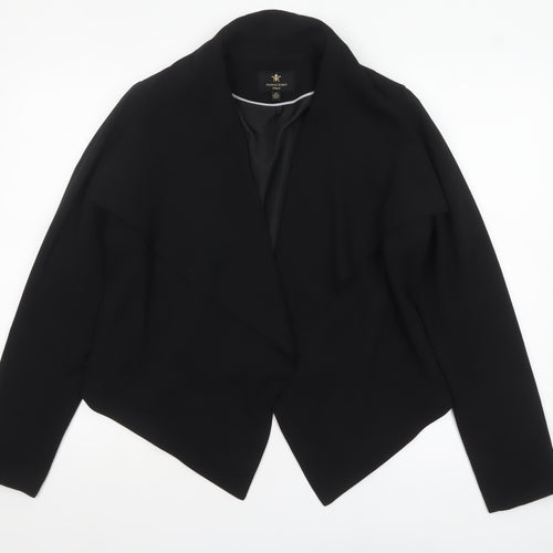 Massimo Fabbro Women Black UK 12 Waterfall Blazer Jacket