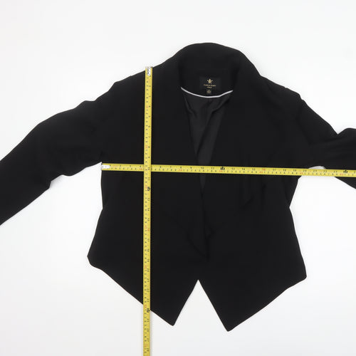 Massimo Fabbro Women Black UK 12 Waterfall Blazer Jacket