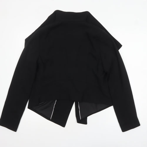Massimo Fabbro Women Black UK 12 Waterfall Blazer Jacket