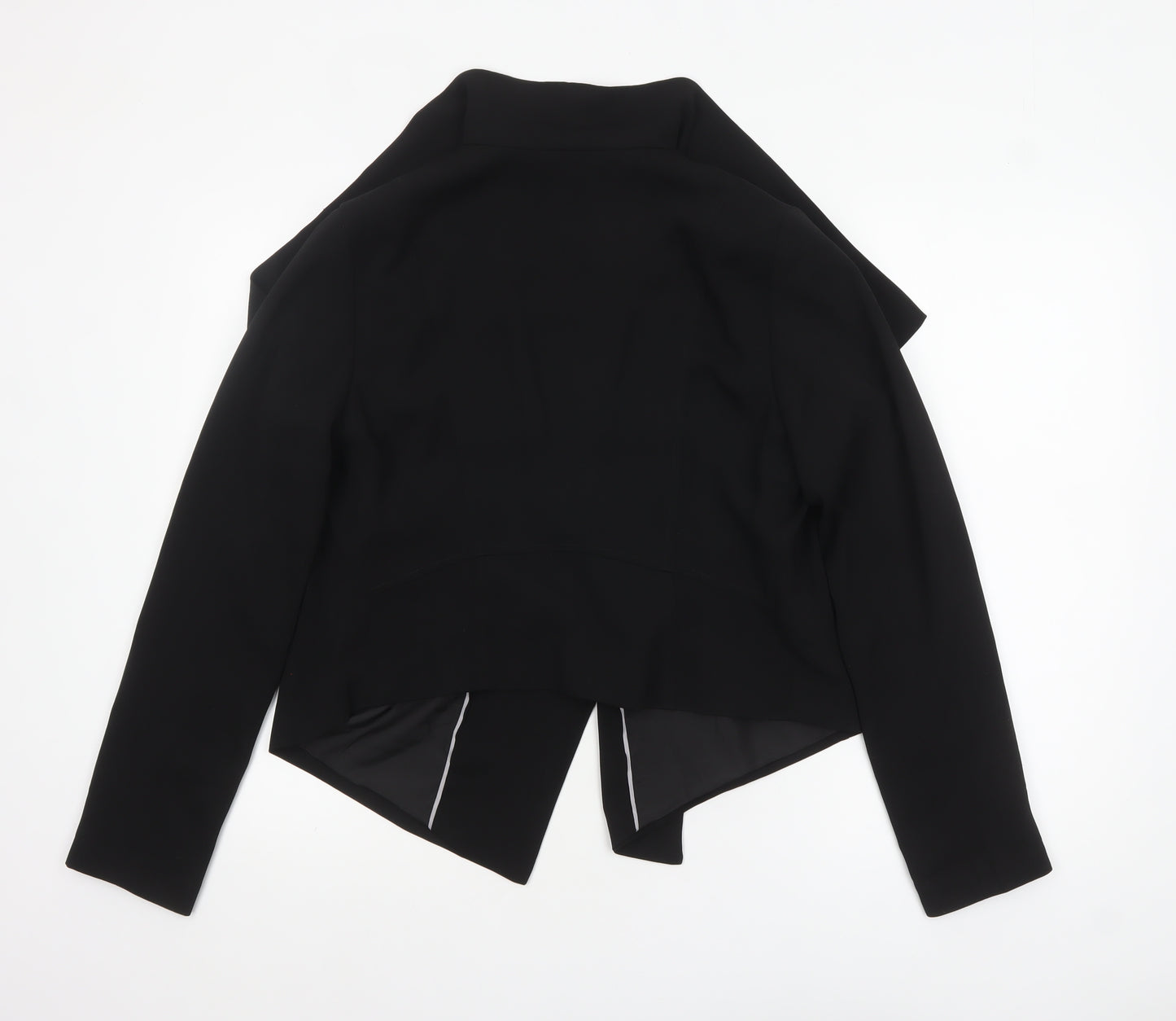 Massimo Fabbro Women Black UK 12 Waterfall Blazer Jacket