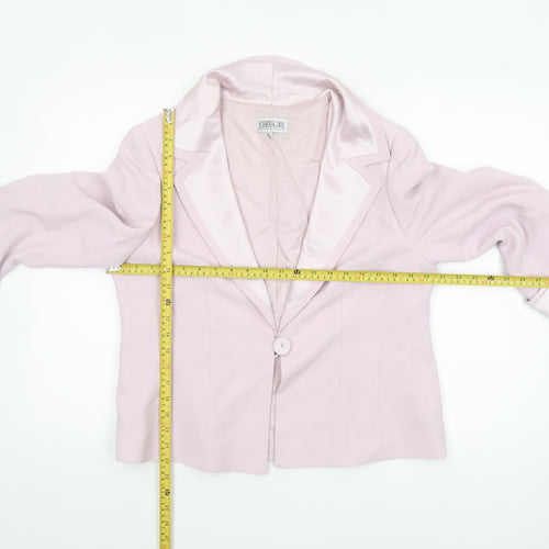 Gold by Michael H Pink Single-Breasted Women's Blazer Size 16