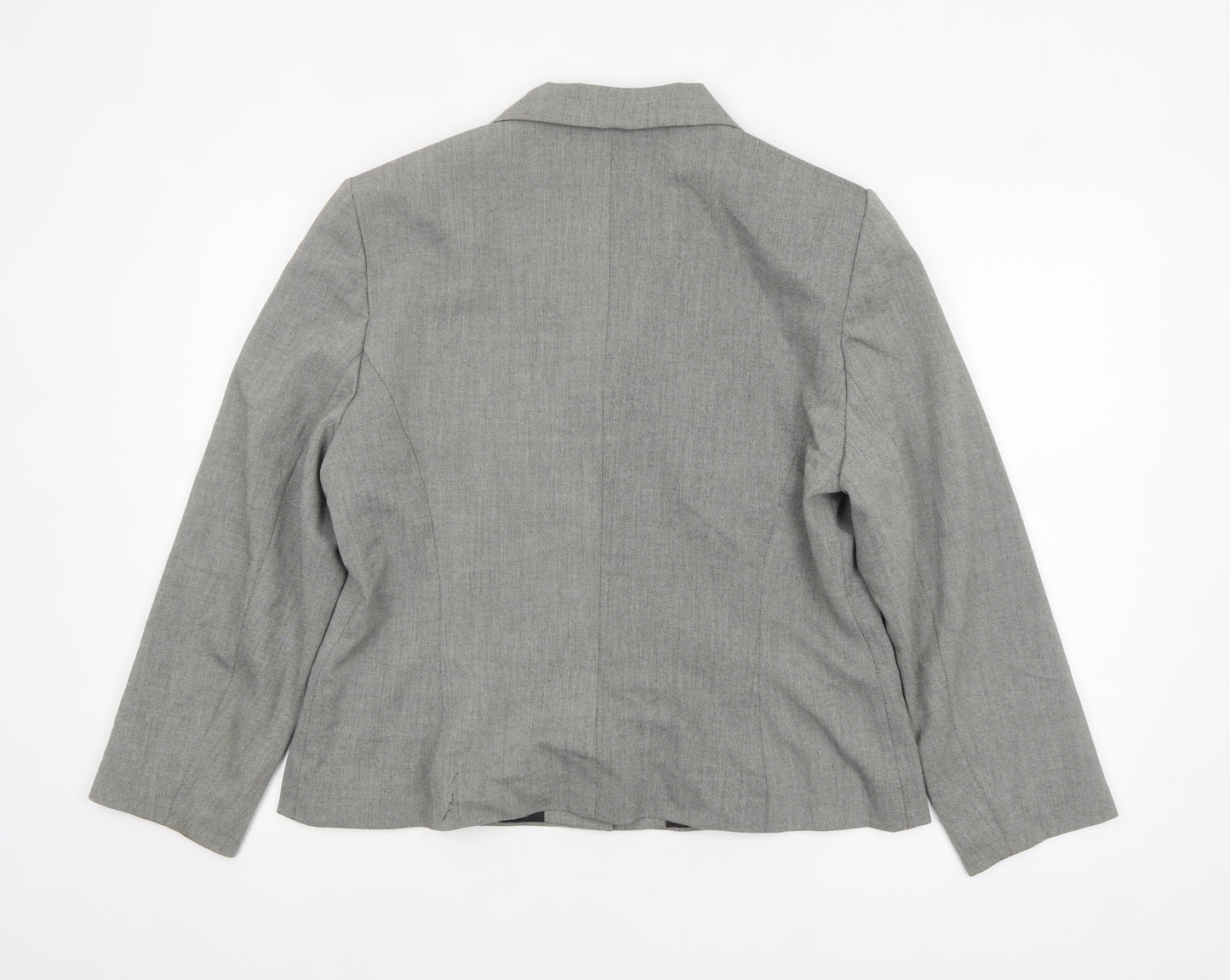 Principles Women Grey Regular Fit Single-Breasted Suit Jacket UK 18