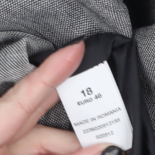 Principles Women Grey Regular Fit Single-Breasted Suit Jacket UK 18