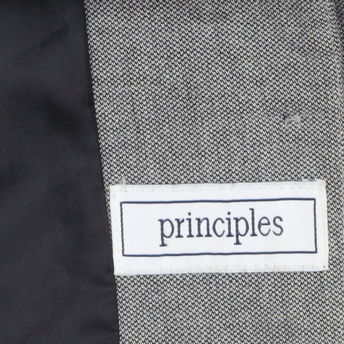 Principles Women Grey Regular Fit Single-Breasted Suit Jacket UK 18