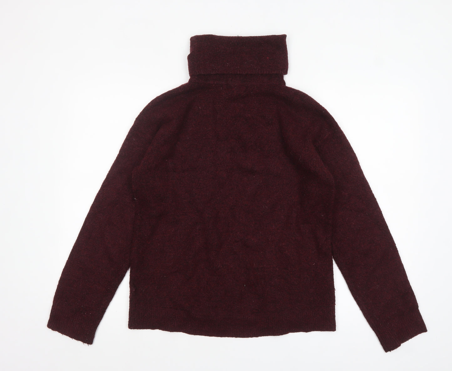 L.O.G.G. Womens Red Roll Neck Knit Jumper Size 10