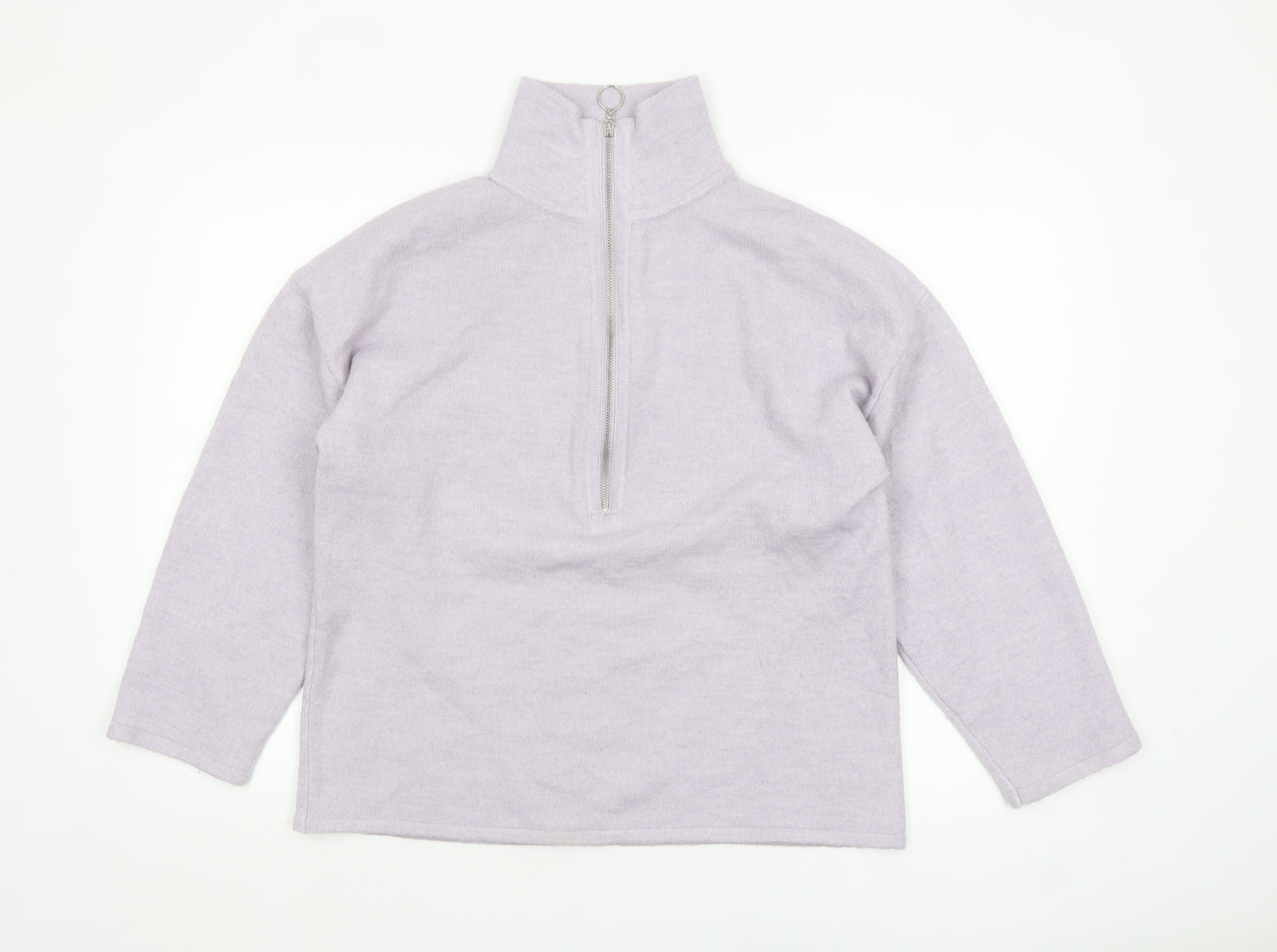 ASOS Women’s Purple Half Zip High Neck Jumper Size 10