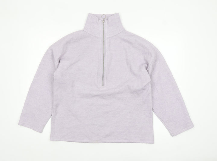 ASOS Women’s Purple Half Zip High Neck Jumper Size 10