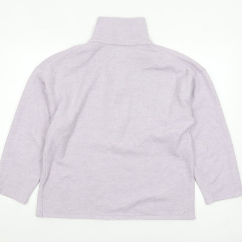 ASOS Women’s Purple Half Zip High Neck Jumper Size 10