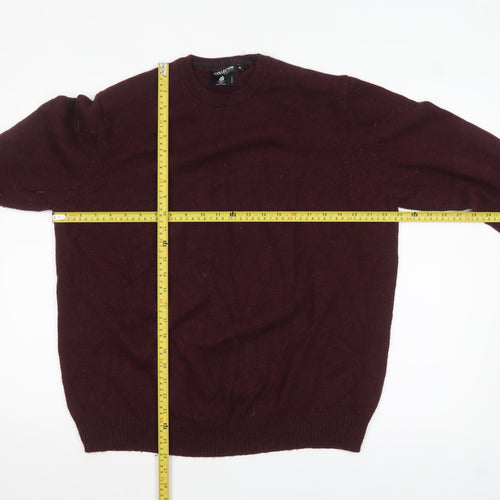 Debenhams Mens Red XL Lambswool Blend Crew Neck Jumper