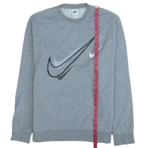 Nike Mens Grey Long Sleeve Crew Neck Pullover Sweatshirt L