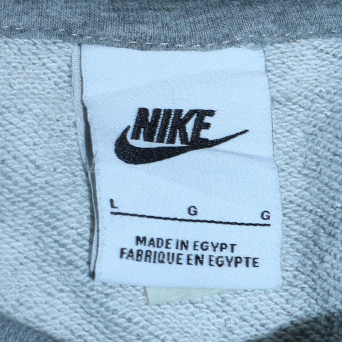 Nike Mens Grey Long Sleeve Crew Neck Pullover Sweatshirt L