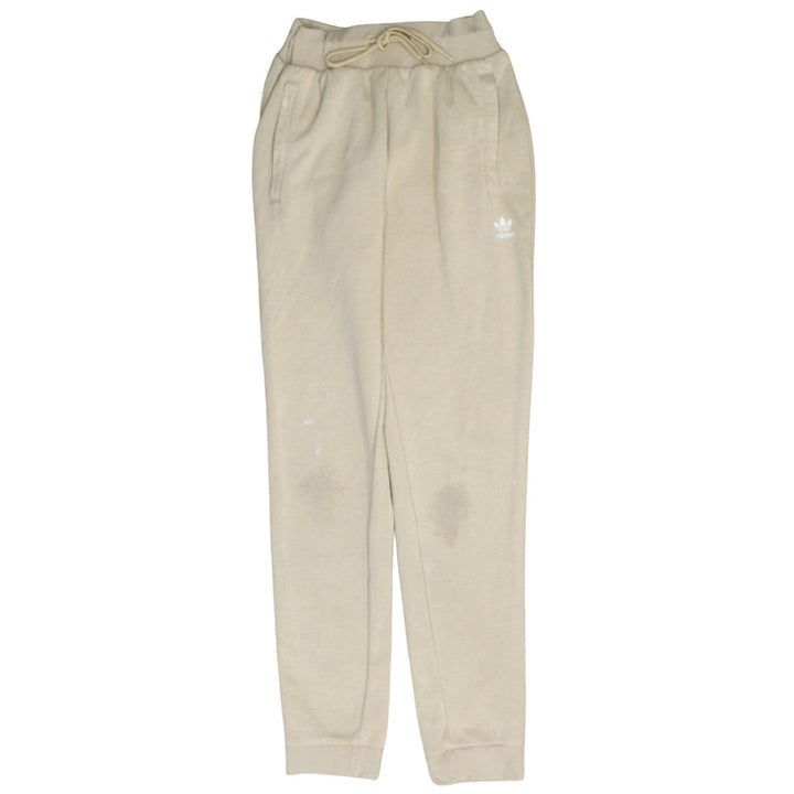 Adidas Women's Beige Jogger Sweatpants Size 10 Casual Fleece
