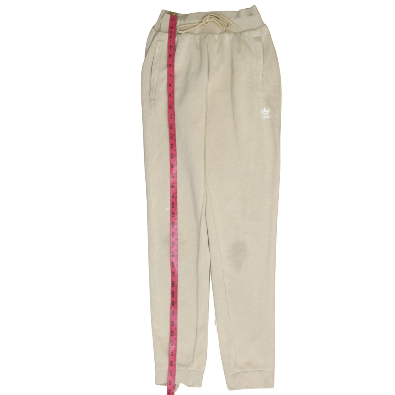 Adidas Women's Beige Jogger Sweatpants Size 10 Casual Fleece