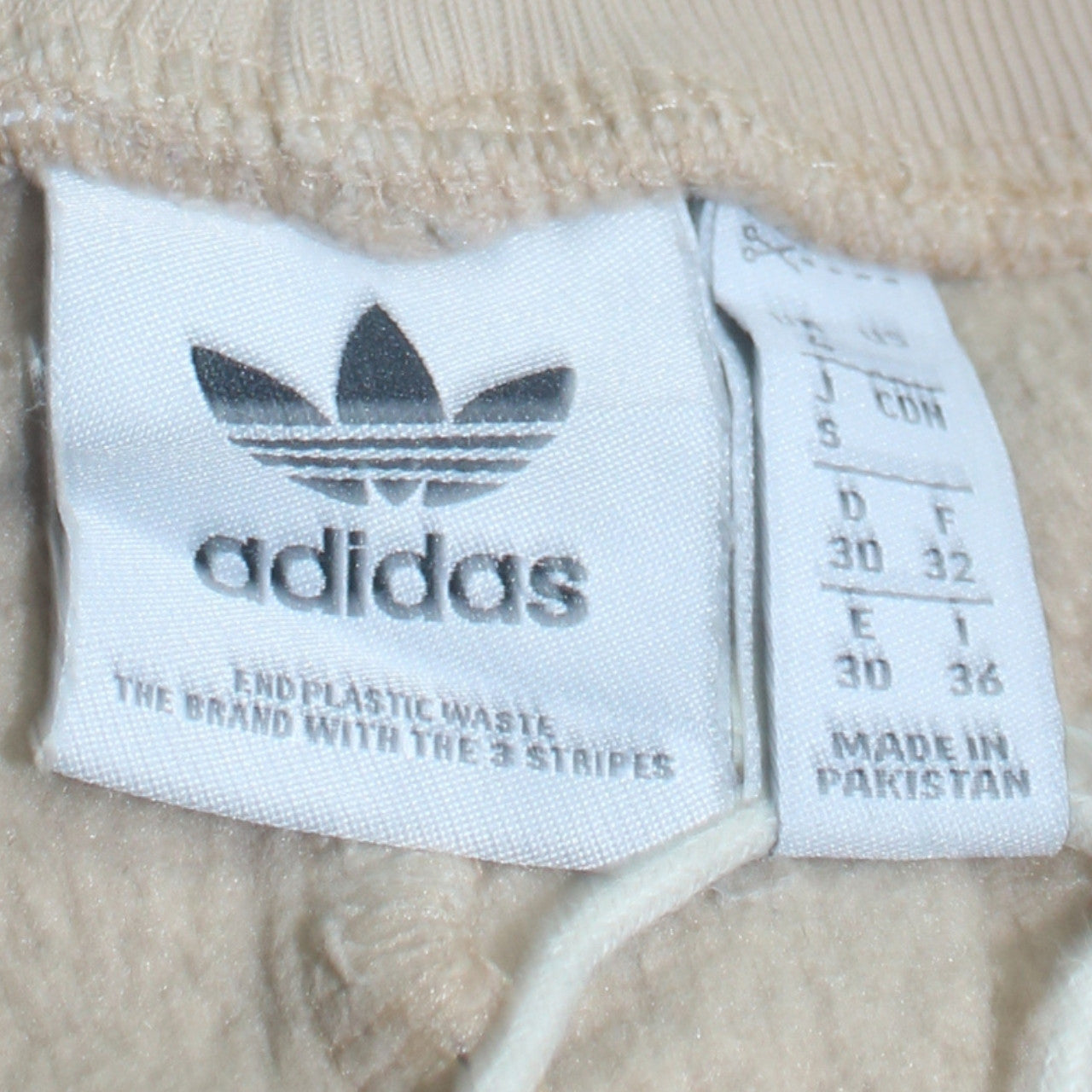 Adidas Women's Beige Jogger Sweatpants Size 10 Casual Fleece