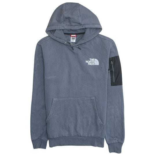 The North Face Men's Blue Pullover Hoodie M Hooded Logo Pocket