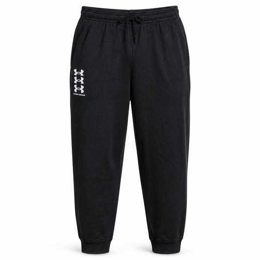Front view of Under Armour Men's Black XL Jogger Sweatpants ColdGear Fleece