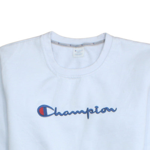 Champion Men's White Large Crew Neck Pullover Sweatshirt