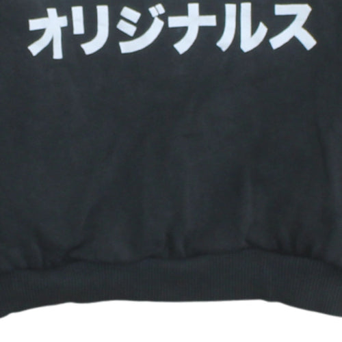 Adidas Originals Womens Black XS Sweatshirt Crew Neck Logo Pullover