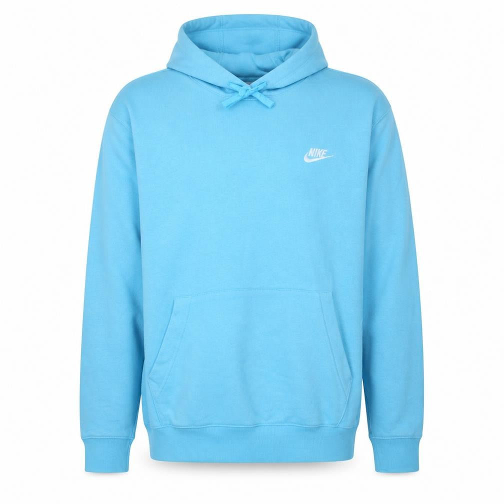 Front view of Nike Men's Blue M Pullover Hoodie Fleece Sweatshirt