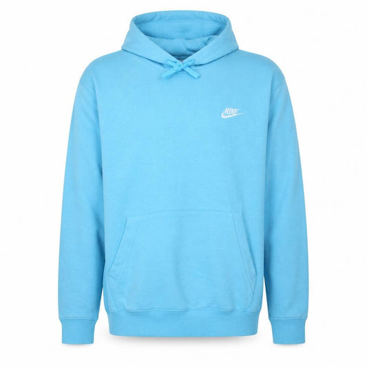 Front view of Nike Men's Blue M Pullover Hoodie Fleece Sweatshirt