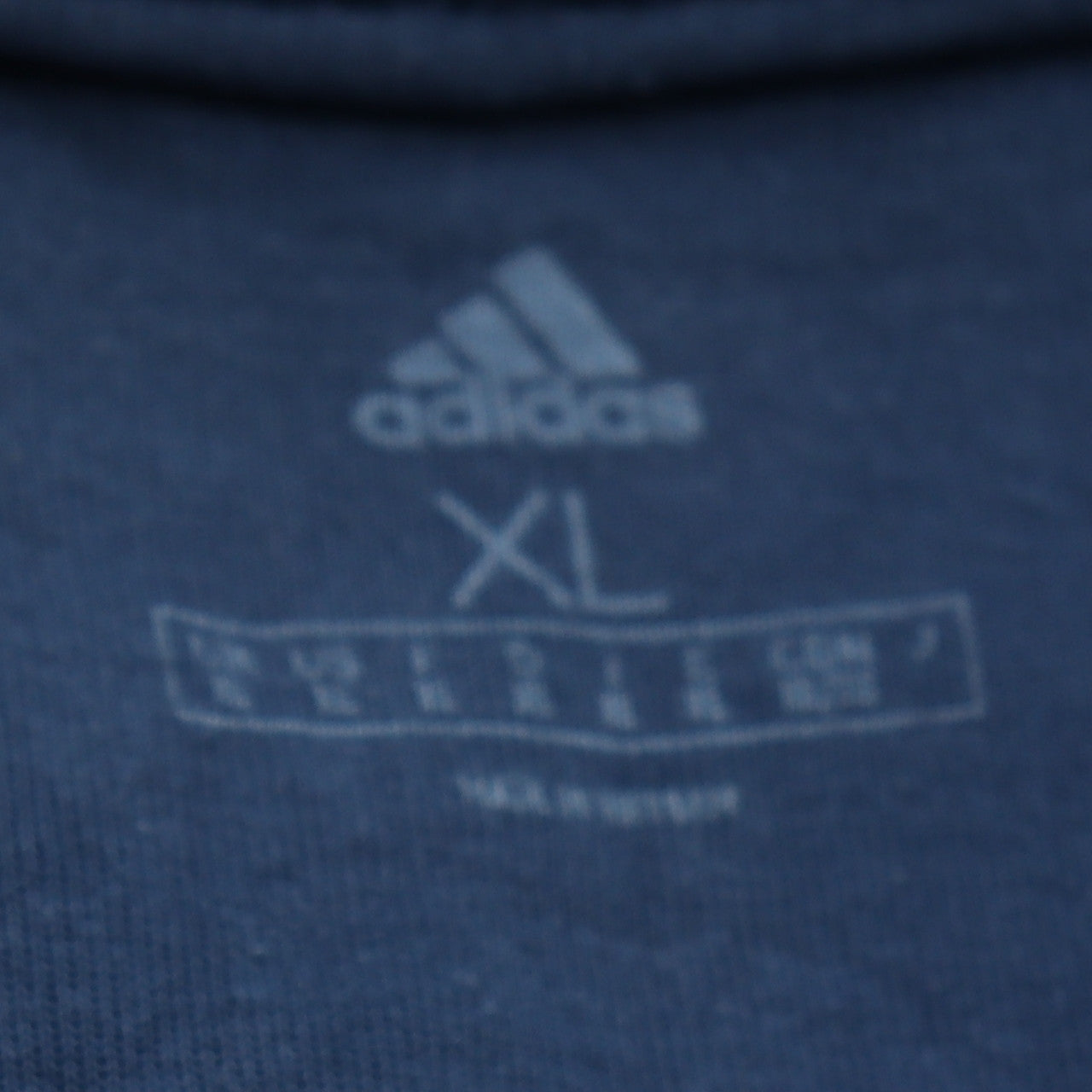 Adidas Men's Blue XL 1/4 Zip High Neck Sweatshirt