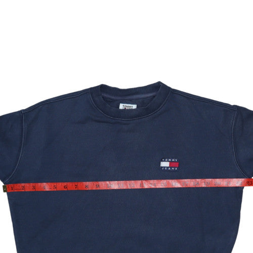Tommy Jeans Men's Blue XS Crew Neck Pullover Sweatshirt