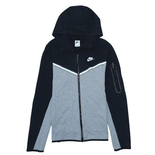 Nike Men's Grey Full Zip Hoodie Size S Regular Fit Sportswear