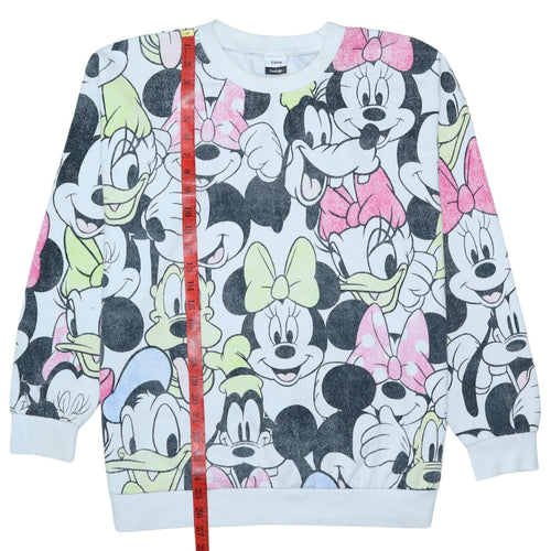 Disney at George Women White Multicoloured L Sweatshirt Minnie Mouse Print