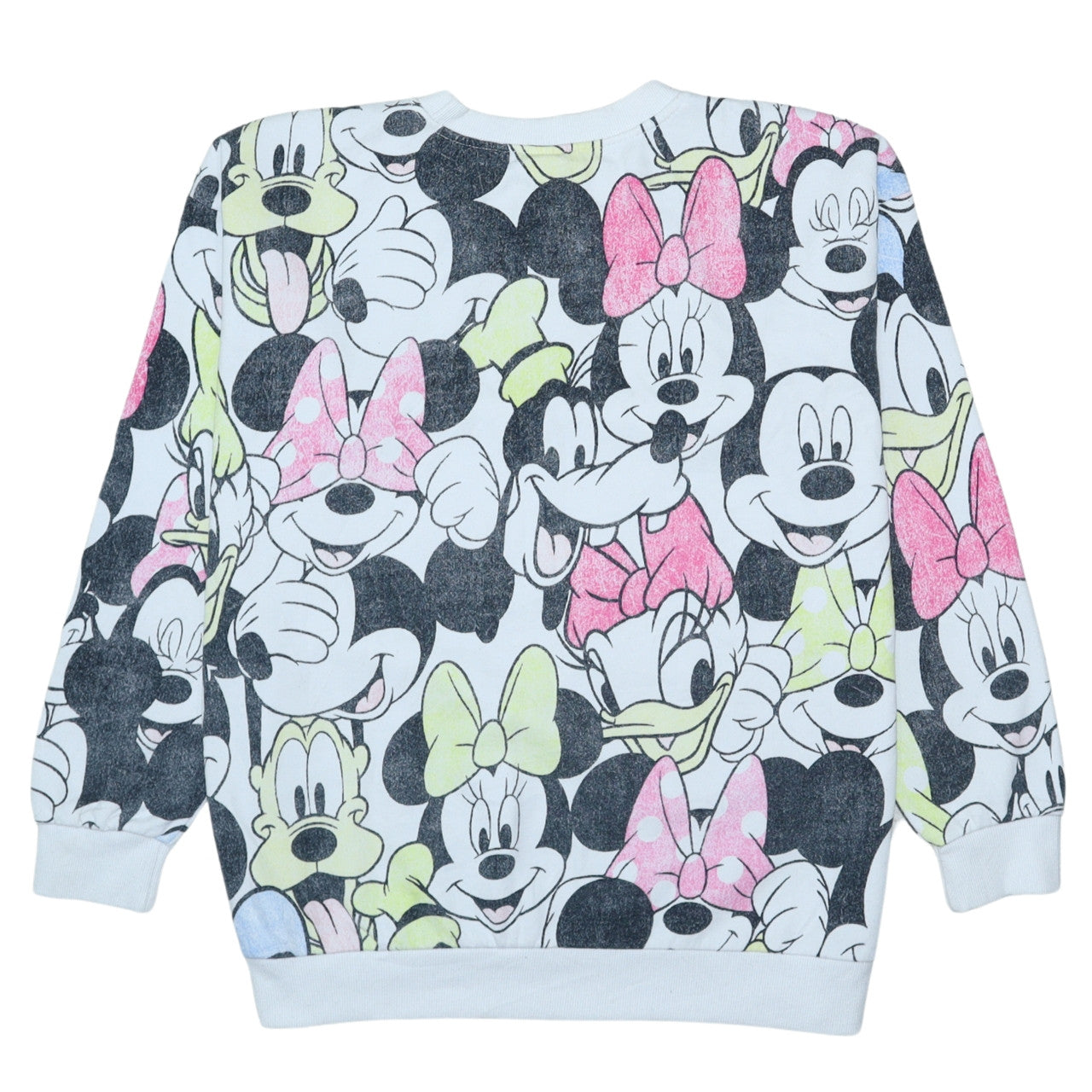 Disney at George Women White Multicoloured L Sweatshirt Minnie Mouse Print