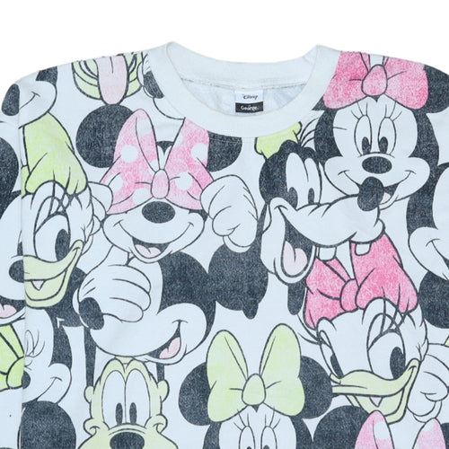 Disney at George Women White Multicoloured L Sweatshirt Minnie Mouse Print