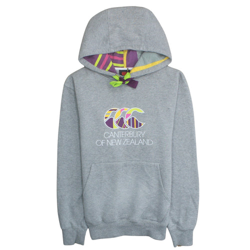 Canterbury Womens Grey Hooded Pullover Sweatshirt Size S
