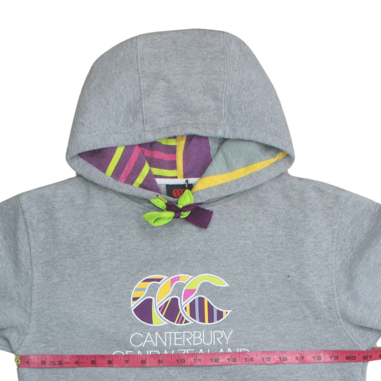 Canterbury Womens Grey Hooded Pullover Sweatshirt Size S