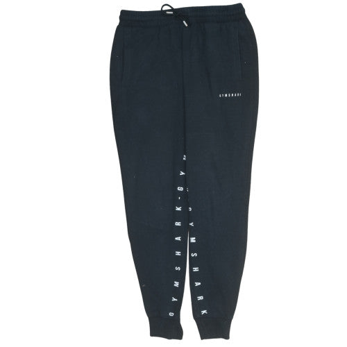 Gymshark Women's Black Jogger Trousers L Fleece Elastic Waist