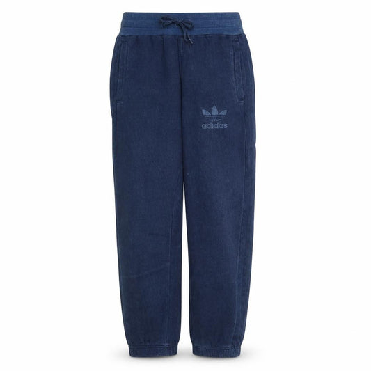 Front view of Adidas Men Blue Regular Fit Sweatpants M Casual Sportswear