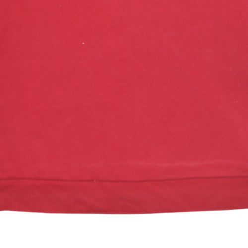Levi's Mens Red Crew Neck Logo Sweatshirt Size S Pullover