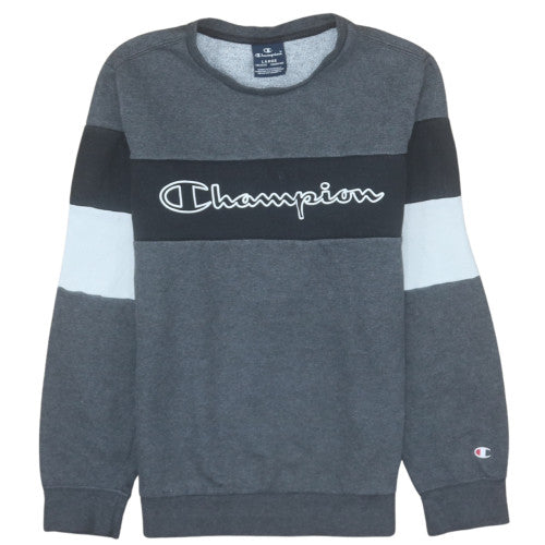 Champion Boys Grey Colourblock Pullover Sweatshirt 11-12 Years