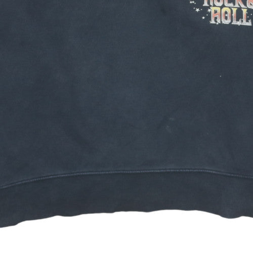 NEXT Women’s Black AC/DC Rock & Roll 1973 Cotton Sweatshirt L