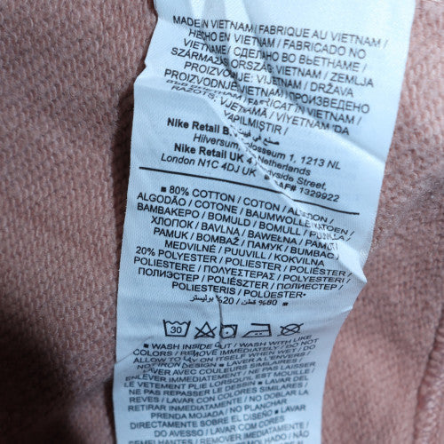Nike Womens Pink Logo Crew Neck Pullover Sweatshirt L