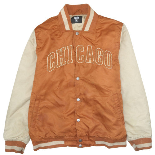 FSBN Men's Brown XL Varsity Jacket Chicago Letterman Style