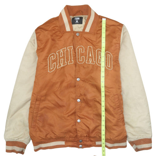 FSBN Men's Brown XL Varsity Jacket Chicago Letterman Style