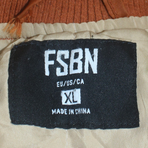 FSBN Men's Brown XL Varsity Jacket Chicago Letterman Style