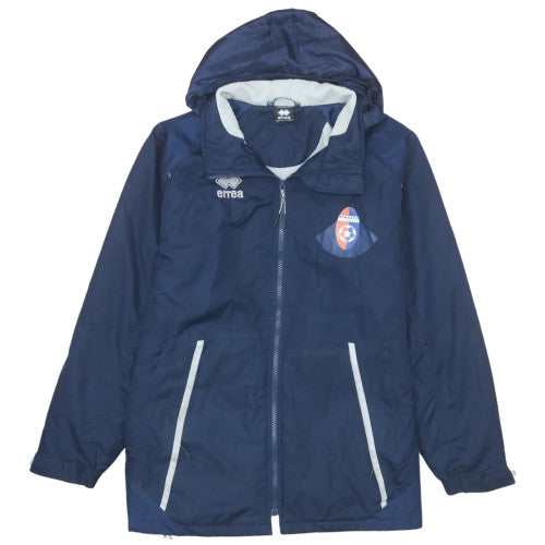 Errea Men's Blue XS Hooded Lined Water Resistant Football Jacket