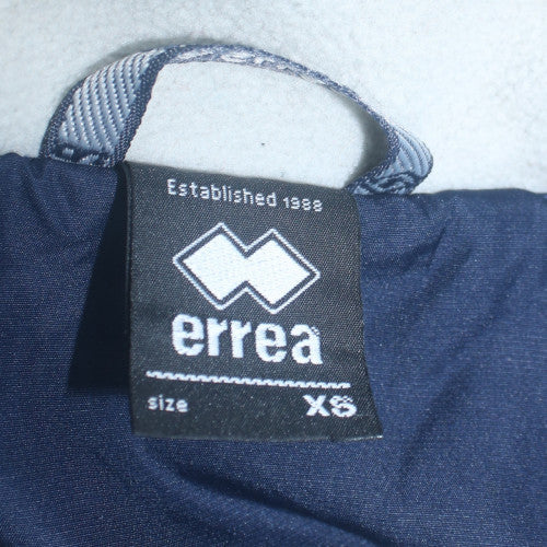 Errea Men's Blue XS Hooded Lined Water Resistant Football Jacket