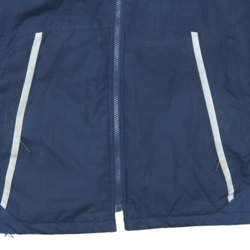 Errea Men's Blue XS Hooded Lined Water Resistant Football Jacket